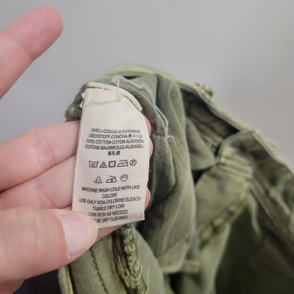 Free people straight leg cargo pants 24 green - Picture 3 of 5